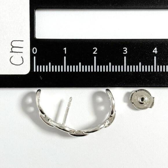 HERMES Silver Earrings - Picture 7 of 10